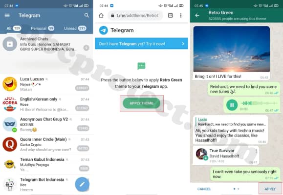 Cara Mengubah Tema Telegram Menjadi Whatsapp