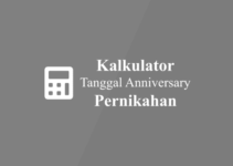 Kalkulator Tanggal Anniversary Pernikahan Online
